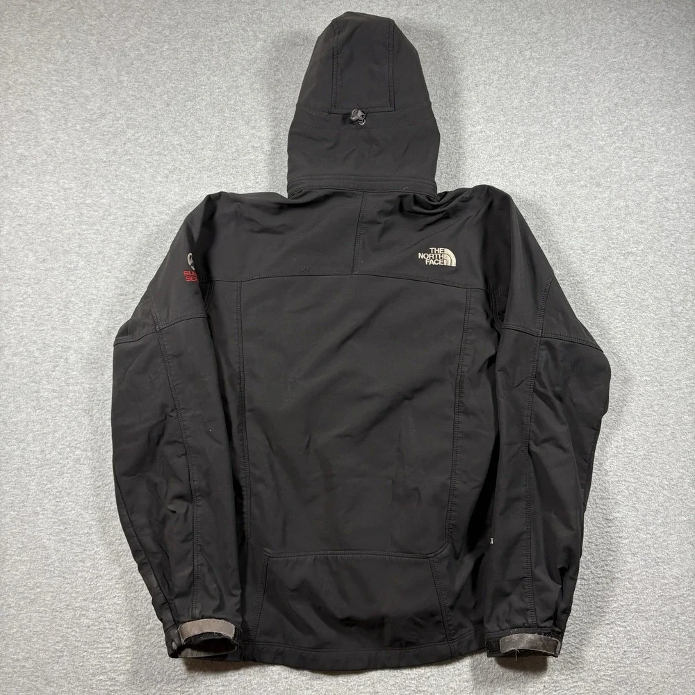 The North Face Summit Series Apex Softshell Jacket Mens Small Black Hooded